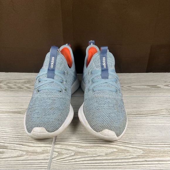 Adidas Cloudfoam Pure Blue Running Shoes Sneaker Womens 7.5 - Picture 2 of 8